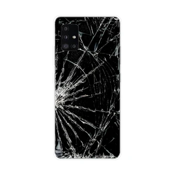 58Pink alb albastru marmură Silicon Moale Tpu Acoperire Caz de telefon pentru Samsung Galaxy A31 A41 A51 A71 A40 2019 Caz