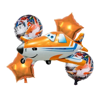 5pcs/lot Retro Folie de Aeronave Baloane F22 Warplane Balon Avion pentru Copii Băiat de Avion Globos Ziua de nastere Decoratiuni Petrecere Copii 5