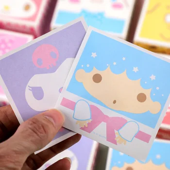 7.5 Cm Kawaii Sanrio Papetărie, Jucării de Desene animate Anime Melodia Mea Kuromi Cinnamoroll Kitty Note Lipicioase Birou Autocolante Jucarii pentru Fete