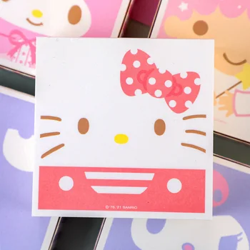 7.5 Cm Kawaii Sanrio Papetărie, Jucării de Desene animate Anime Melodia Mea Kuromi Cinnamoroll Kitty Note Lipicioase Birou Autocolante Jucarii pentru Fete 2