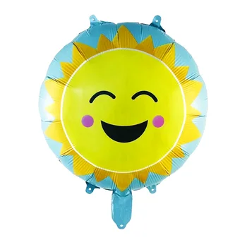 7pcs 18 Inch Daisy Baloane Folie Soare Smiley Curcubeu, Nori Desene animate Rotund Balon cu Heliu Copil de Dus la Petrecerea de Ziua Decor 1