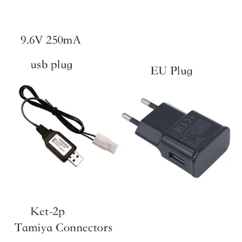 9.6 V 250mAh Tamiya Conectori USB Încărcător de Baterie Unități Pentru NiCd NiMH acumulator încărcător Pentru RC mașină de jucărie rezervor barca 9.6 v ket-2p