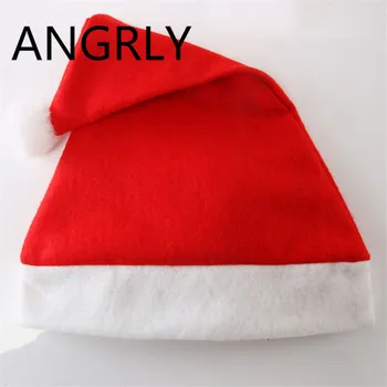 ANGRLY Pălărie de Crăciun Moș Crăciun Pălărie Copil Adult de Craciun Decoratiuni de Vacanță Consumabile Partid Moș Crăciun Accesorii Cutie de Cadou