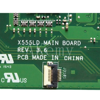 Akemy LVDS X555LB Placa de baza Pentru Asus X555LB X555LJ X555LF X555LD X555L Loptop Placa de baza Placa de baza I5-5200/4G RAM GT940M-2GB