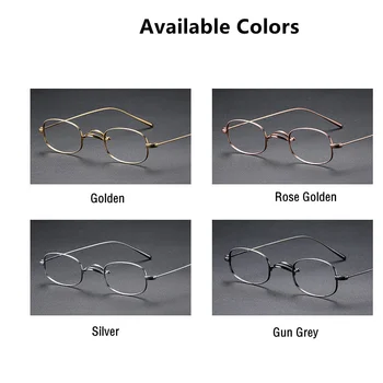 America de Design de Brand Titan Ochelari Retro Forma de Ou Mic Ultra-light baza de Prescriptie medicala Ochelari de Citit Bărbați Miopie Gafas Oculos 0