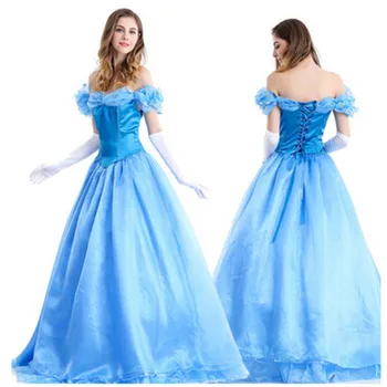 Anime îmbrăcăminte pentru Adulți Cosplay Dress Costum Cenusareasa Alba ca Zapada Printesa Rochie de Scena haine de Halloween Rochie Fancy Rochie de Minge