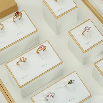 Aur inel dublu bijuterii rack de afișare elemente de recuzită seturi de Taiwan jad pandantiv brățară bijuterii de stocare orizontal portret