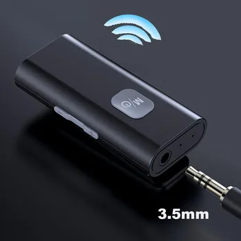Bluetooth-compatibil 5.0 Audio Receptor Wireless Audio Adaptor Suport Microfon de 3,5 mm Adaptor AUX MP3 Player A7 5