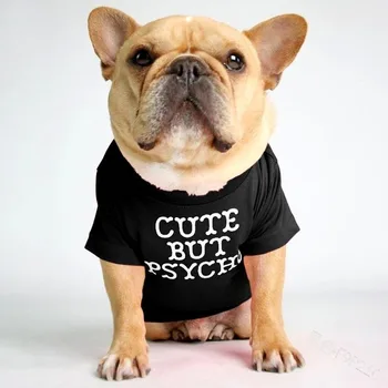 Bulldog francez de Vară Cool Tricou Câine de Companie de Haine pentru Câini de talie Mică Îmbrăcăminte de Grăsime de Câine de Bumbac Imprimare Vesta pentru Yorkies Câine Accesorii