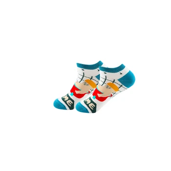 Bumbac Femei Și Bărbați Barca Șosete Drăguț Amuzant Harajuku Streetwear Glezna Șosetele Scurte Unisex Noutate Desene Animate Kawail Fericit Șosete