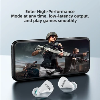 CCA CC4 Căști Wireless Hibrid cu Tehnologie Bluetooth Compatibil 5.2 În Urechi Dopuri de urechi Căști Cu Microfon Cască Joc
