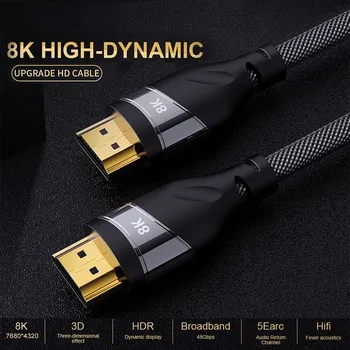 CYANMI HDMI 2.1 Cablu pentru TV Box USB C HUB PS5 Cablu HDMI 8K/60 hz Ultra Mare viteză 8K Cablu HDMI eARC HDR10+ HDMI2.1 Cablu