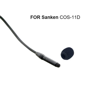 Canfon 2 buc Parbriz Spumă Acoperă cu Silicon Suport Compatibil pentru Sanken PENTRU că-11D Lavaliera Microfon cu diametrul de 3,5-4,5 mm 4
