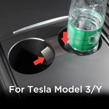 Car Cup Holder Clip pentru Tesla Model 3 2021 Modelul Y 2021 Accesorii Auto Cana de Apa Slot Alunecare Limita Clip ABS Ceașcă Titularul Limitator 4