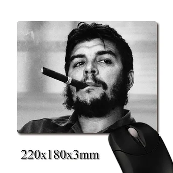 Che Guevara a fumat trabuc aproape tipărite Grele țesut anti-alunecare de cauciuc pad biroul de mouse-pad Coaster favoarea Partidului 220x180x3mm