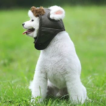 Companie de Zbor Pălărie de Toamnă Și de Iarnă Vânt Cald Câine Pălărie Retro Moda Pălărie Produse pentru animale de Companie S-XXL 0