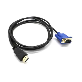 Compatibil HDMI la Cablu VGA Male-HD 15 Adaptor Placat cu Aur, 1080P, pentru HDTV, DVD Proiector PlayStation 4 PS4/3 TV BOX