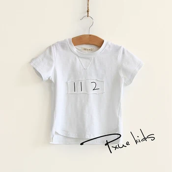 Copii Băieți Fete T-shirt Bobo 2021ss Primavara-Vara Gât Rotund de Desene animate Drăguț Bluze cu mânecă Scurtă T-Shirt Îmbrăcăminte pentru Copii 1-11Y 0
