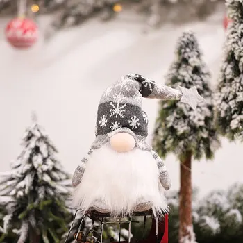 Craciun cu LED-uri de Lumină Handmade Gnome Decor cu Lumina Calda Santa suedeză Figurine Ornamente de Vacanță de Iarnă de Partid Decor Acasă 0