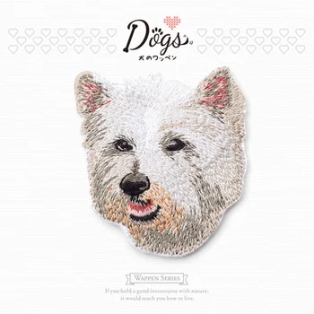 Creative DIY Broderie Patch-uri de Câine de Companie Fier-pe Patch-uri pentru Îmbrăcăminte Decorative Aplici Pălărie Sac T-shirt Transfer de Căldură Autocolante