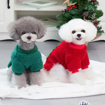 Crăciun Câine De Companie Haine De Lână Pulover Haina , Toamna Și Iarna Cat Si Haine De Câine Chihuahua Catelus Pomeranian De Îmbrăcăminte 0