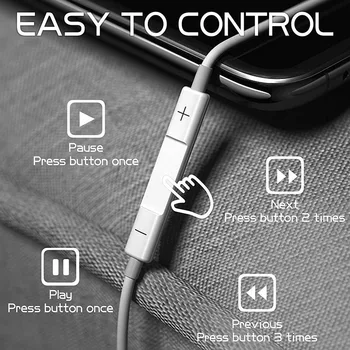 Cu fir Căști Bluetooth Căști Muzică pentru Apple IPhone 12 11 Pro XR X XS Max 8 7 Plus Căști cu Microfon HiFi Stereo Căști