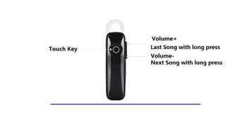 Căști fără fir pentru Masina,Bluetooth 4.1, Negru,Built-in Microfon Casca Sunet Premium pentru Conducere Auto 1