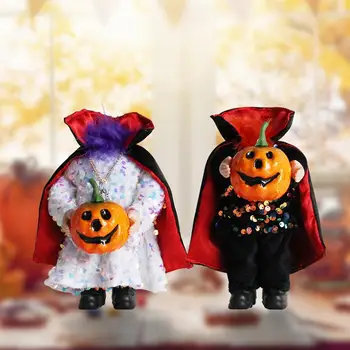Decoratiuni De Halloween Înfiorător Fără Cap Papusa De Groaza Papusa Casa Holding Dovleac Craniu Jucărie Umplute Halloween-Crazy Party Decor 1