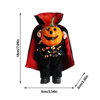 Decoratiuni De Halloween Înfiorător Fără Cap Papusa De Groaza Papusa Casa Holding Dovleac Craniu Jucărie Umplute Halloween-Crazy Party Decor 5