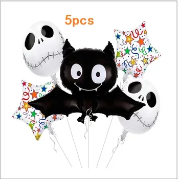Dovleac De Halloween Fantoma Decor Baloane Folie Spider Heliu Baloane Gonflabile Jucării Pentru Copii Bat Petrecere De Halloween Consumabile