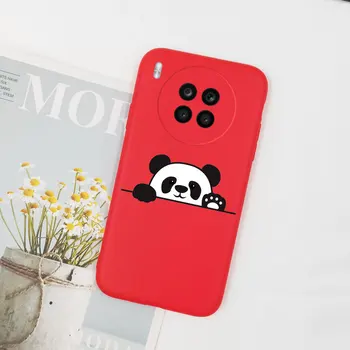 Drăguț Panda Caz Pentru Huawei P20 P30 Pro Lite P40 Lite E P Inteligente 2019 2021 Z 10i 20 de ani Onoare 10 20 50 Lite Caz Capacul din Silicon Funda
