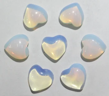 En-gros 100buc/lot 10mm piatra naturala forma de inima margele Cabochon cristal Opal șirag de mărgele pentru bijuterii colier face Accesorii
