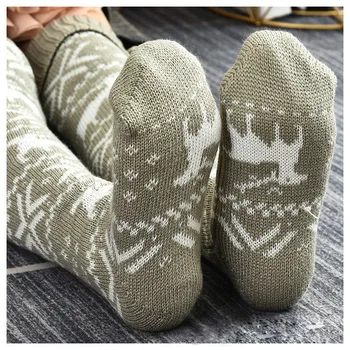 Femei Crăciun Lung Tricotate Ciorapi Pentru Fete Doamnelor Femei Iarna Cald Tricot Coapsa Inalta Șosete Peste Genunchi Șosete 5