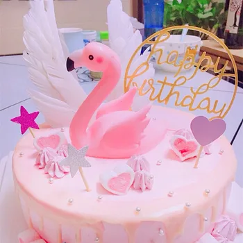 Flamingo Sirena Tort Fân Petrecere De Ziua De Decorare Pentru Copii Unicorn Petrecere Copil De Dus Fată Băiat Tort Fân Consumabile De Nunta