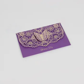 Fluture Creative de carduri de Nunta, Invitatie la Petrecere de Logodna de Ziua indragostitilor Aniversare Zi Specială stereoscopic Carte de Ziua de naștere