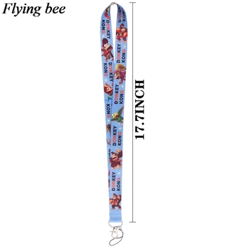 Flyingbee Măgar Breloc de Desene animate Drăguț Telefon Șnur de Moda pentru Femei Curea de Gât Lanyard-uri Pentru Carte de IDENTITATE Telefon Cheile X0539 1