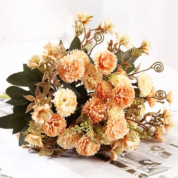 Frumos Antice mal liliac Flori Artificiale Pentru Nunta de Mătase, Flori False Acasă Partid Cameră Decor buchet de mireasa