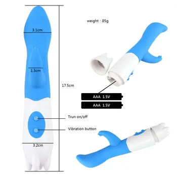 G Spot Vibrator pentru Femei Dual Vibration Silicon Vibrator rezistent la apa Vagin, Clitoris Masaj Jucarii Sexuale pentru Femei Jucării pentru Adulți 0