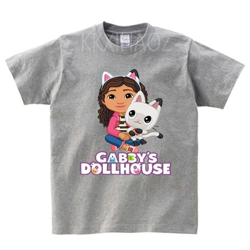 Gabby casă de Păpuși pentru Copii Haine de Vară Girls T-shirt Gabby Pisici de Craciun Tricou Baieti Graphic Tee de Îmbrăcăminte pentru Copii Topuri Casual