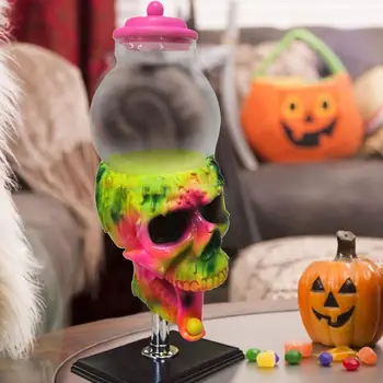 Halloween Bubble Gum Skull Candy Masina Dozator De Groază, Rășină De Topire Gumball Automat Distribuitor De Petrecere Dispenser Bomboane