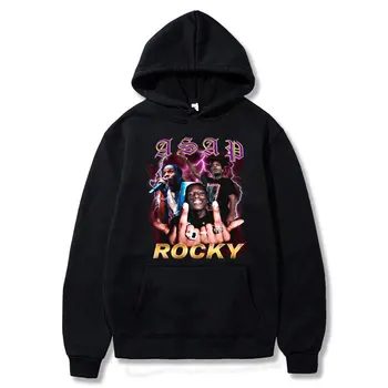 Hanorac Asap Rocky Bărbați Femei Imprimare Rapper Tricoul Harajuku Streetwear Băieți Fete Hip Hop Rap Cântăreață Rock Jachete De Toamna Haine