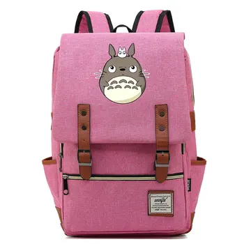 Hot Anime Kawaii Totoro Băieți Fete Copii Școlară A Elevului Cartea Saci De Adolescenți Panza Femei Borseta Barbati Laptop Rucsac De Călătorie 2
