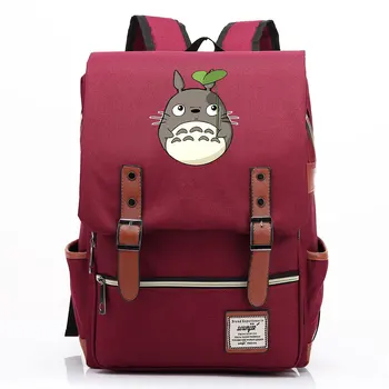 Hot Anime Kawaii Totoro Băieți Fete Copii Școlară A Elevului Cartea Saci De Adolescenți Panza Femei Borseta Barbati Laptop Rucsac De Călătorie 3