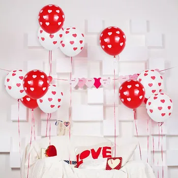 Inima rosie Baloane Folie, Baloane Ziua indragostitilor Baloane Decoratiuni de Nunta de Petrecere Decor Bile globos pentru Ziua de nastere Copil de Dus 0