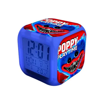 Jocul Poppy Redare Huggy Wuggy Ceasuri de Alarmă Copii Studenți LED-uri Colorate Digital de Birou Ceasuri cu Data de Băieți Fete Copii Cadouri 1