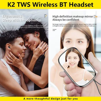 K2 Pro TWS Căști Bluetooth 3500mAh Display LED de Încărcare Cutie Căști fără Fir Sport rezistent la apa Căști Căști Cu Microfon