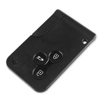 KEYYOU 3 Butonul Smart Card Pentru Renault Clio Logan Megane 2 3 Koleos Pitoresc Cazul in care Cardul Mașină Neagră Fob Cheie Shell Cu cheita