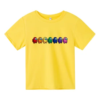 Kawaii Joc Nou Printre Noi, Tricou Copii 2021 Amuzant Topuri de Vara de Desene animate T-shirt Impostor Grafic copil Teuri Hip Hop Tricou Unisex 0