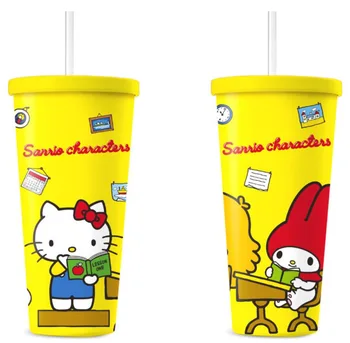 Kawaii Sanrio Hello Kittys Melodia Mea Cinnamoroll Strălucire Papusa De Paie Cupa Drăguț Popcorn De Crăciun Pentru Copii De Ziua Jucărie Cadouri