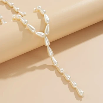 Lacteo Vintage Baroc Pearl Colier Pandantiv Pentru Femei De Moda De Mult Imitații De Perle La Gât Lanț Colier Bijuterii De Nunta Cadou